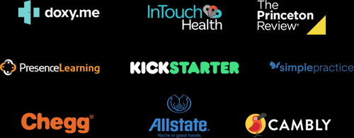Video API customers video api customer logos