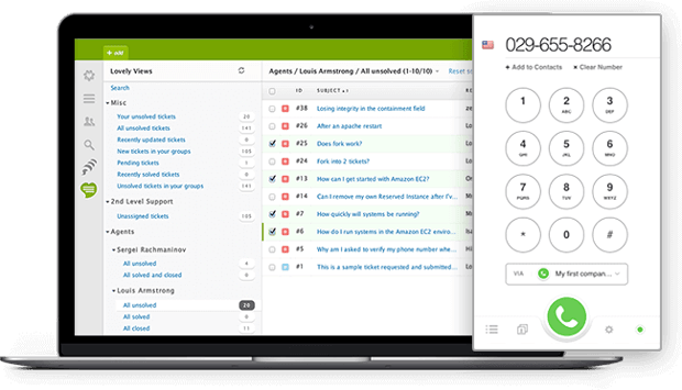 Zendesk integration interface